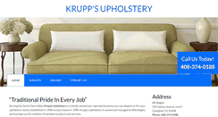 Desktop Screenshot of kruppsupholstery.com