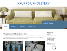 Tablet Screenshot of kruppsupholstery.com